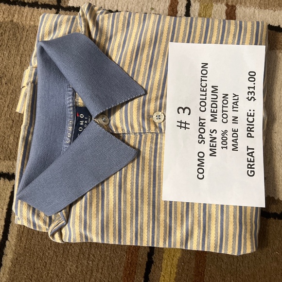 COMO. GOLF Shirts Mens Short Sleeve Golf Shirt Poshmark